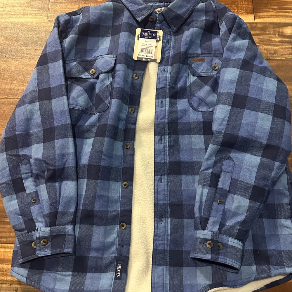 Smiths workwear Sherpa lined flannel XL